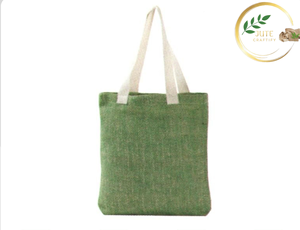 <b>Large</b> Capacity Green Fiber Jute Shopping Bag Natural Eco Friendly Tote Bag for Market and Grocery Use - Product Image 2