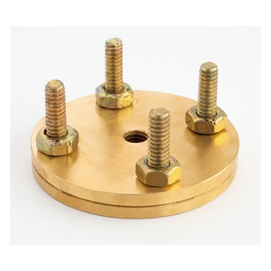 Pince de test plate en laiton robuste pour la mise à la terre de la bande de terre et des systèmes électriques - Product Image 1