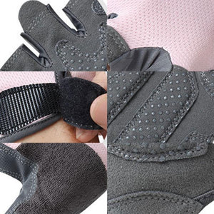 Gants de cyclisme en cuir confortables à demi-doigts avec sangle de poignet réglable, antidérapants et antichocs pour le vélo et l'usage quotidien - Product Image 6