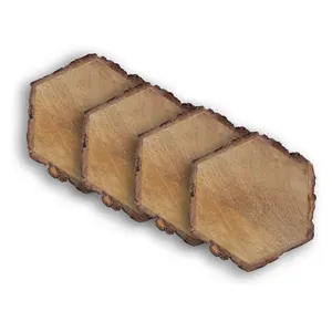 Square Acacia Wood Eco-Friendly Luxury Thick Walnut <b>Coasters</b> <b>for</b> Hot <b>Drinks</b> Kitchen Home & Apartment Use Wooden <b>Coasters</b> <b>for</b> - Product Image 5
