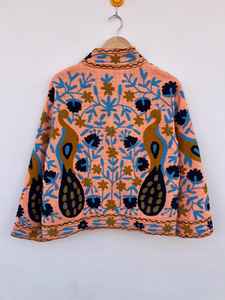 Veste courte Suzani TNT pour femme, brodée, manteau d'hiver, style festival ouzbek, vêtement d'extérieur, cadeau pour elle - Product Image 3