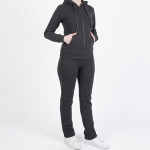 <b>Women</b> Cotton Blend Tracksuit Crewneck Sweatshirt Straight Leg Pants Casual Two Piece Matching <b>Lounge</b> Wear Set - Product Image 5
