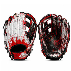 Guantes de Béisbol Duraderos de Alta Calidad, Guante de Cuero con Diseño de Malla Flexible, Palma Suave, Ideal para Entrenamiento y Competencia - Product Image 1