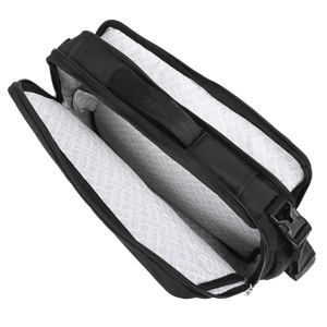 Leather Strap Shockproof Laptop Compartment Zipper SAKOS Versatile Unisex Striped <b>Waterproof</b> <b>School</b> <b>Backpack</b> 20L Detachable - Product Image 4