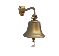 Cloche suspendue en métal finition or de luxe pour les temples, la décoration extérieure et intérieure - Design multifonctionnel personnalisable et résistant à l'eau