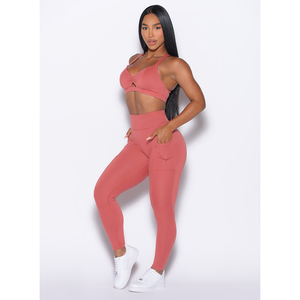 women yoga set high waist <b>seamless</b> <b>leggings</b> sports bra fitness workout gym wear breathable stretch activewear - Product Image 4