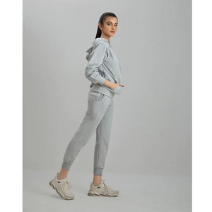 Precio al por Mayor, Chándal de Invierno de Dos Piezas con Capucha para Mujer, Talla Grande, Transpirable, Ligero, Tejido de Poliéster de Alta Calidad - Product Image 6