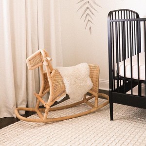 Caballito de Madera para Niños, Caballo de Mimbre, Animales de Juguete, Sillas de Animales para Montar para Bebés - Product Image 6