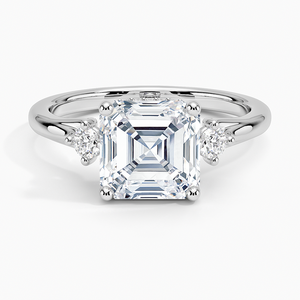 BOJ <b>Ring</b> 078 Asscher Cut 925 Silver Halo Prong Stone Solitaire Diamond <b>Ring</b> 2ct D Color VVS1 Moissanite GRA Certified Low Price - Product Image 1