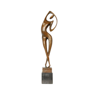 Escultura Moderna de Bronce Abstracta con Figura de Amor, Decoración Artística para Mesa de Salón, Escultura de Escritorio - Product Image 4