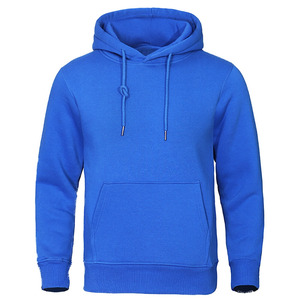 Sudadera con Capucha de Algodón Velour de Primera Calidad para Hombre, con Cierre de Media Cremallera, Talla Grande, para Invierno - Product Image 2
