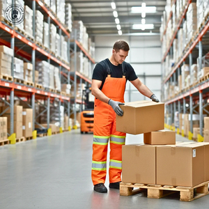 Salopette de travail unisexe haute visibilité orange TAGCO SAFETY certifiée ANSI/ISEA 107-2020, en polyester, avec bandes réfléchissantes, imperméable - Product Image 6