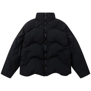 Veste d'hiver matelassée à capuche pour homme, style streetwear, personnalisable, imperméable, coupe-vent, avec logo personnalisable sur le devant, réversible - Product Image 2