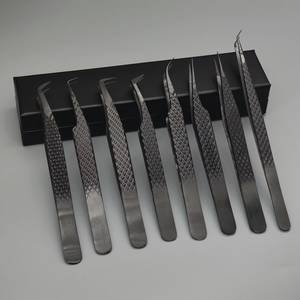 Juego de Pinzas para Pestañas de Acero Inoxidable Quirúrgico MORJE, Punta Suave, Herramientas Profesionales de Maquillaje - Product Image 6