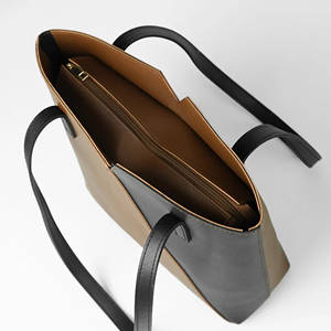 Sac fourre-tout en cuir véritable élégant et respirant de qualité supérieure, avec bandoulière réglable, design compact, léger et stylé pour les voyages quotidiens - Product Image 6