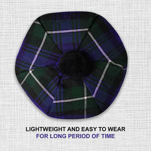 Chapeau écossais Tartan Tam o' Shanter avec pompon en laine, bonnet personnalisé du clan Forbes des Highlands, vente en gros - Product Image 6