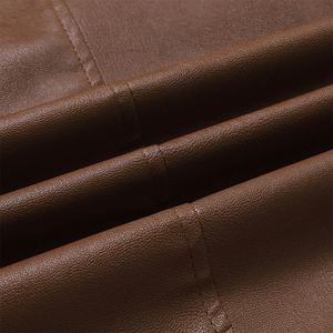 Mens Classic <b>Brown</b> Genuine <b>Leather</b> <b>Jacket</b> - Product Image 5