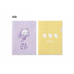 Finesse Class Fanatabulous Quality Clear Full Color Design Polypropylene Sheets Plastic Snap <b>Folder</b> <b>A4</b> - Product Image 1