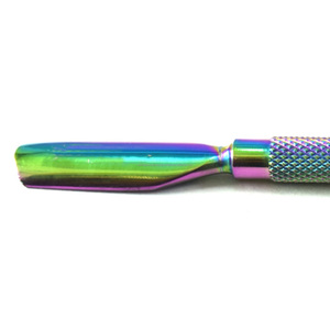 Pousse-cuticules double embout en acier inoxydable avec cuillère, kit d'outils de manucure réutilisable, équipement professionnel de soins de beauté - Product Image 6