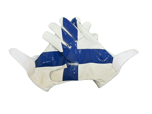 Gants de football américain personnalisés par sublimation pour jeunes et adultes, impression couleur intégrale, paume adhérente, poignet sécurisé, ODM OEM, faible MOQ, vente en gros - Product Image 2