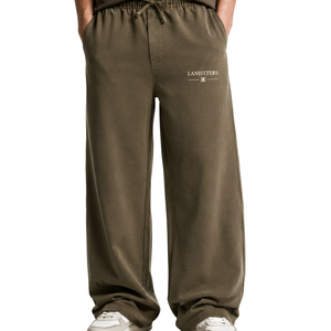 <b>Men's</b> Baggy Wide Leg Sweatpants Relaxed Fit <b>Elastic</b> Waist Casual <b>Trousers</b> with Pockets Custom OEM Streetwear Pants - Product Image 1