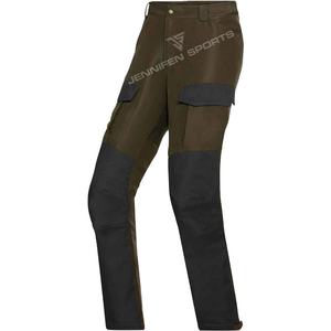 Pantalon de chasse tactique décontracté pour hommes 100% tissu velours côtelé fermeture à glissière et bouton fermeture avant, latérale, poches arrière boucles de ceinture - Product Image 1