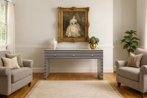 ILAHI's Bone Inlay <b>Drawer</b> Modern Design Agate Detailing <b>Storage</b> Portable Home Furniture - Product Image 4