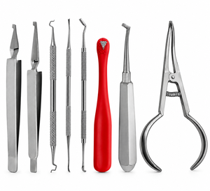 Juego de 8 Piezas de Instrumentos Quirúrgicos Personalizados para Ortodoncia Dental: Empujador de Bandas, Removedor de Placas, Pinzas de Sujeción - Product Image 3