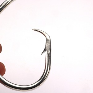 [Yooseung Industrial] Forged Circle <b>Hook</b> Heavy Duty Stainless Steel Sharp Barbed Offset Tuna Big <b>Game</b> Fishing <b>Hook</b> - Product Image 2