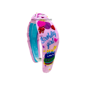 Serre-tête personnalisé fait main en perles de rocaille avec motif ballon – Accessoire capillaire perlé très tendance pour femme - Product Image 2