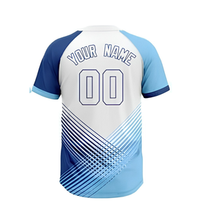 Maillots de baseball personnalisés imprimés par sublimation, grande taille, manches courtes, logo personnalisé, vente en gros, fournisseur OEM, uniformes d'équipe - Product Image 4