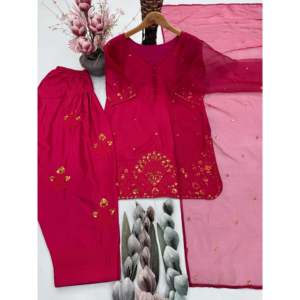 ชุดสูทปาร์ตี้ผู้หญิงสวยๆแต่งด้วยแฟชั่นหรูหราด้านบนล่าง & dupatta - Product Image 2