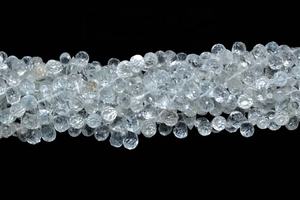 Perles de goutte à facettes en topaze blanche transparente Perles de goutte en topaze blanche naturelle pour la fabrication de bijoux - Product Image 5