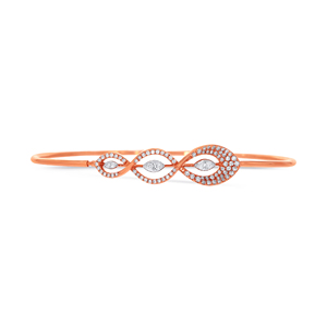 Elegant 18K Yellow Gold Diamond Leaf Adjustable <b>Bracelet</b> | Pavé Diamond Nature-Inspired <b>Slider</b> <b>Bracelet</b> | Luxury Women's Fine Je - Product Image 1