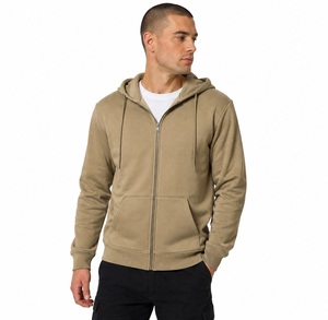 High Quality Lightweight Men Zipper Hoodie 100% Cotton Casual Custom <b>Zip</b> <b>up</b> Hoodie OEM Fashion Winter Regular Fit Breathable - Product Image 1