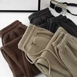 Article tendance : Pantalon de jogging pour femme 100 % coton, logo imprimé personnalisé, couleur unie, avec poches latérales, coupe ample - Product Image 5