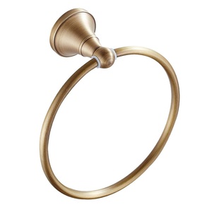 Anillo de Metal para Toallas de Pared, Diseño Vintage de Lujo, Soporte para Toallas de Mano, Ahorro de Espacio para Baño y Decoración del Hogar - Product Image 1