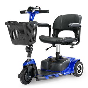 Scooter Elettrico Pieghevole a 3 Ruote per Adulti, Robusto con Cestino Motorizzato, Velocità Massima 24 km/h - Product Image 1