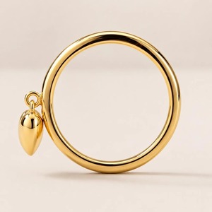 Bague en argent 925 en forme de cœur, design simple et romantique, unisexe, à porter au quotidien - Product Image 2