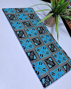 Tissu en coton imprimé africain et Ankara au mètre, matière colorée pour la couture de vêtements et l'artisanat - Product Image 5