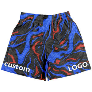 Pantalones Cortos Deportivos Unisex 2 en 1 al por Mayor, con Estampado Digital, Compresión, para Entrenamiento y Running, Ligeros, de Secado Rápido, Cintura Media - Product Image 2