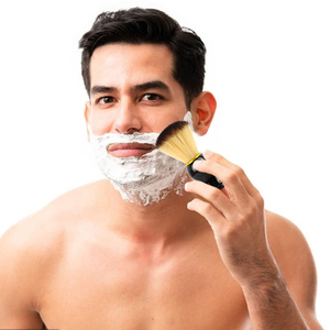 Brocha de afeitar para hombre, la mejor brocha de afeitar de nailon sintético, para uso en salones de belleza, brocha para crema de afeitar para profesionales - Product Image 2
