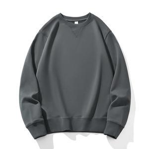 Sweat-shirt polaire à manches longues pour homme, col rond, teint uni, personnalisable, conception OEM, idéal pour l'hiver - Product Image 5