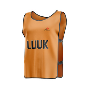 Peto de Fútbol Personalizado de Talla Grande para Entrenamiento, Sin Mangas, 100% Poliéster, Transpirable, que Absorbe la Humedad, para Verano y Primavera - Product Image 1