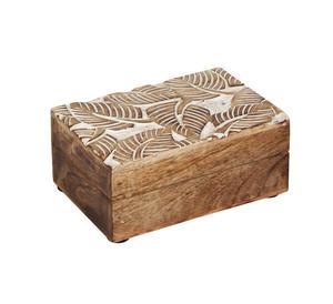 Boîte de rangement en bois élégante pour l'agencement de la console d'entrée, améliorant l'organisation avec un attrait rustique sophistiqué - Product Image 1