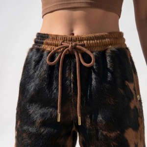 <b>Women</b> Premium Genuine Cowhide Leather Pants High Rise Vintage Fashion Casual Streetwear Stylish Boutique Custom OEM Bulk - Product Image 6