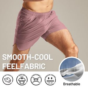 Shorts d'été pour hommes, couleur unie, shorts confortables pour hommes, tendance streetwear, tissu respirant à séchage rapide, shorts pour hommes - Product Image 4