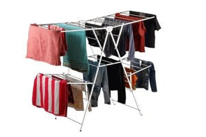 Égouttoir à vaisselle grande capacité pliable en acier inoxydable, support pour assiettes, organisateur de couverts, support de rangement pour évier et comptoir - Product Image 5
