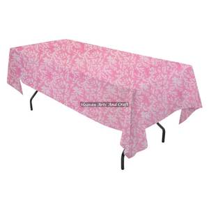 Hermosa Cubierta de Mesa Estampada a Mano con Diseño Floral, Cubierta Rectangular de Algodón Estampado para Decoración del Hogar - Product Image 2