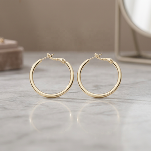 Wholesale 14K18K24K Gold Plated Hoop Earrings Custom Hoop Earrings Fashion Hoop Earrings for Women Gold <b>Filled</b> Jewelry Arracadas - Product Image 4